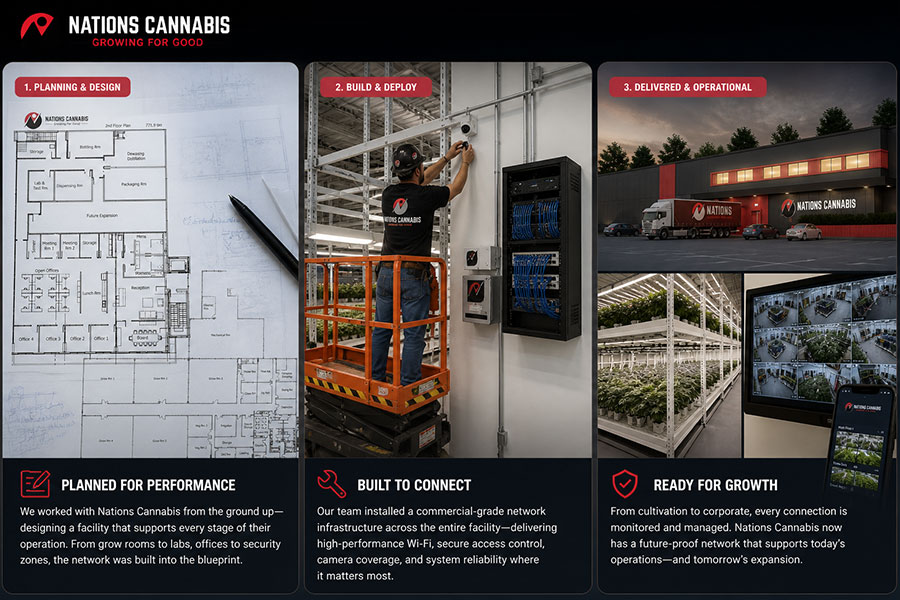 NATIONS Cannabis IT engagement &mdash; Planning & Design, Build & Deploy, Delivered & Operational